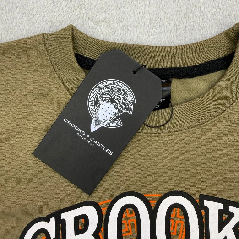 Crooks & Castles Sweatshirt Mens medium Crewneck Graphic StreetWear‎ Longsleeve - Picture 4 of 7